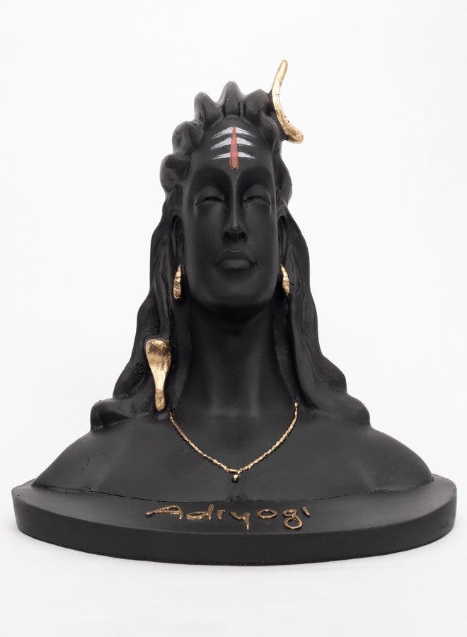 Dev Aastha Resin Large Adiyogi Shiva Statue for Car Dashboard| Adiyogi Statue for Home Decor Pooja Room Office| Mahadev Murti Lord Shiva Idol Gift for Diwali Maha Shivratri Housewarming Birthday - Image 1